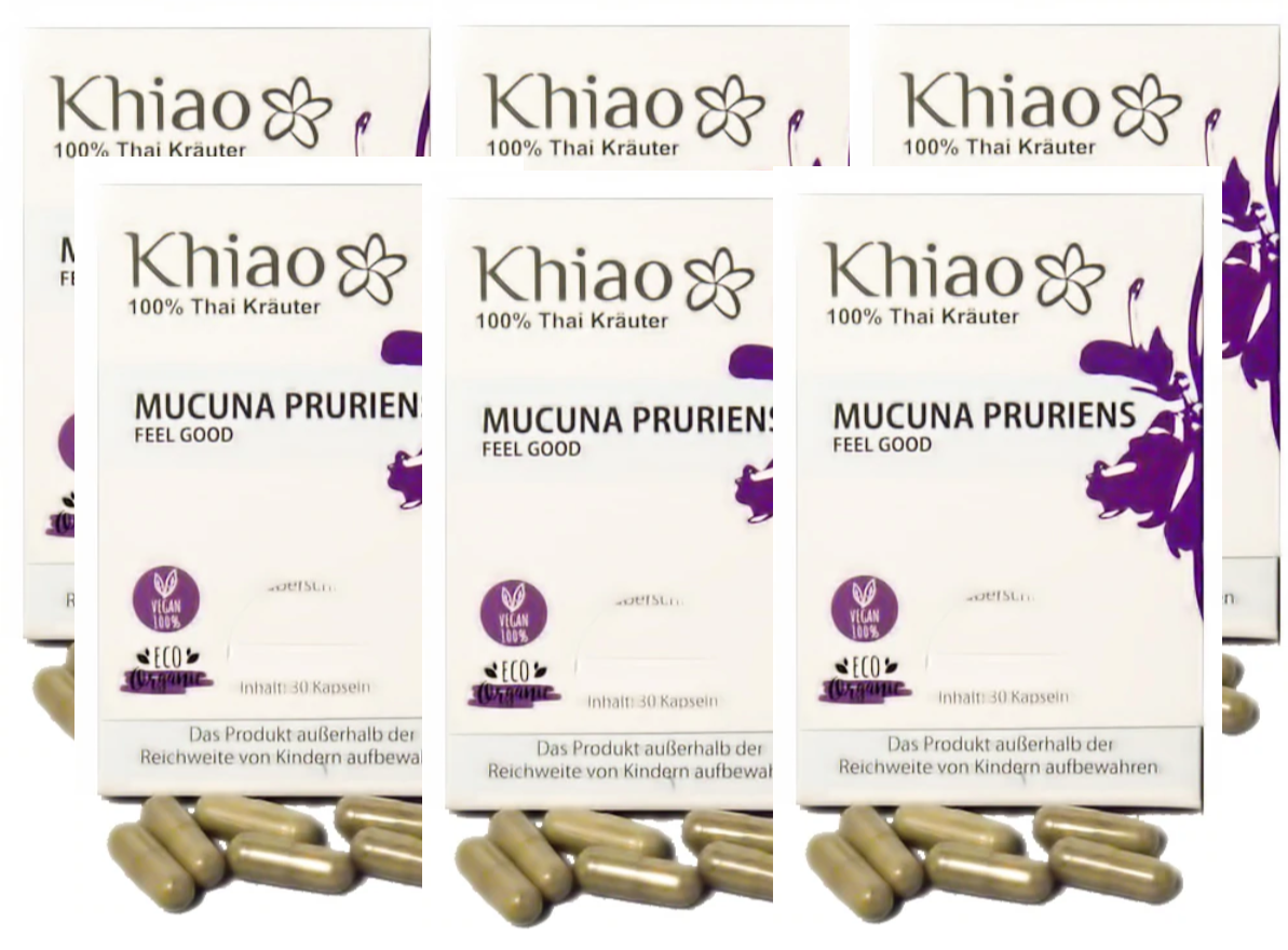 Khiao Mucuna Pruriens Feel Good Kapseln freeshipping - Khiao