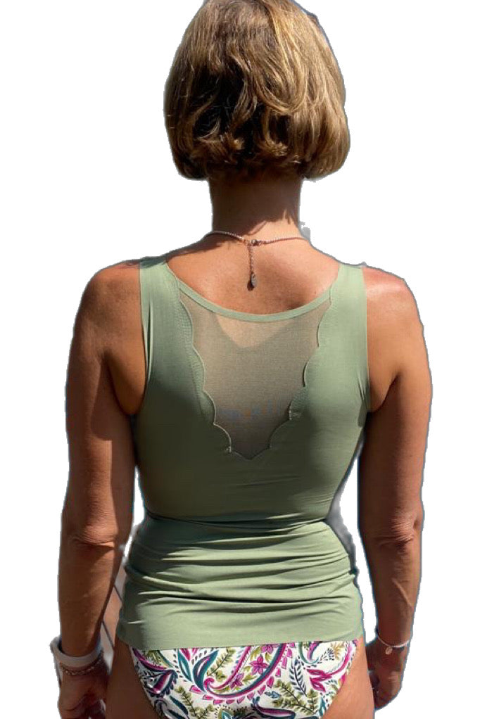 Top braless - underwear - sleeveless - seamless - temperature regulating