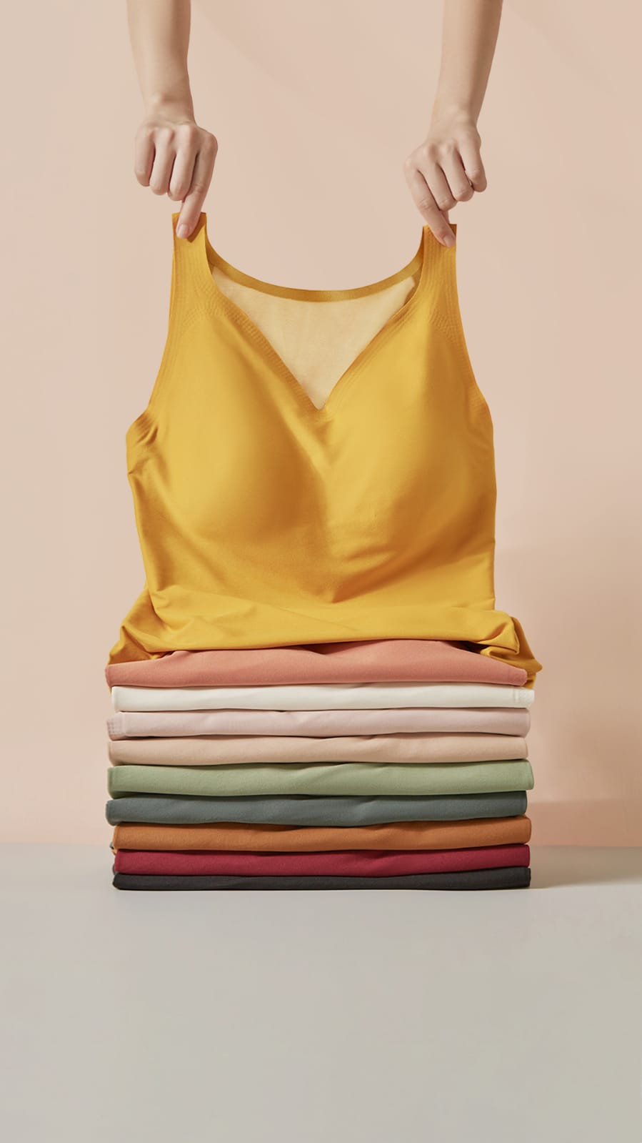Top braless - underwear - sleeveless - seamless - temperature regulating