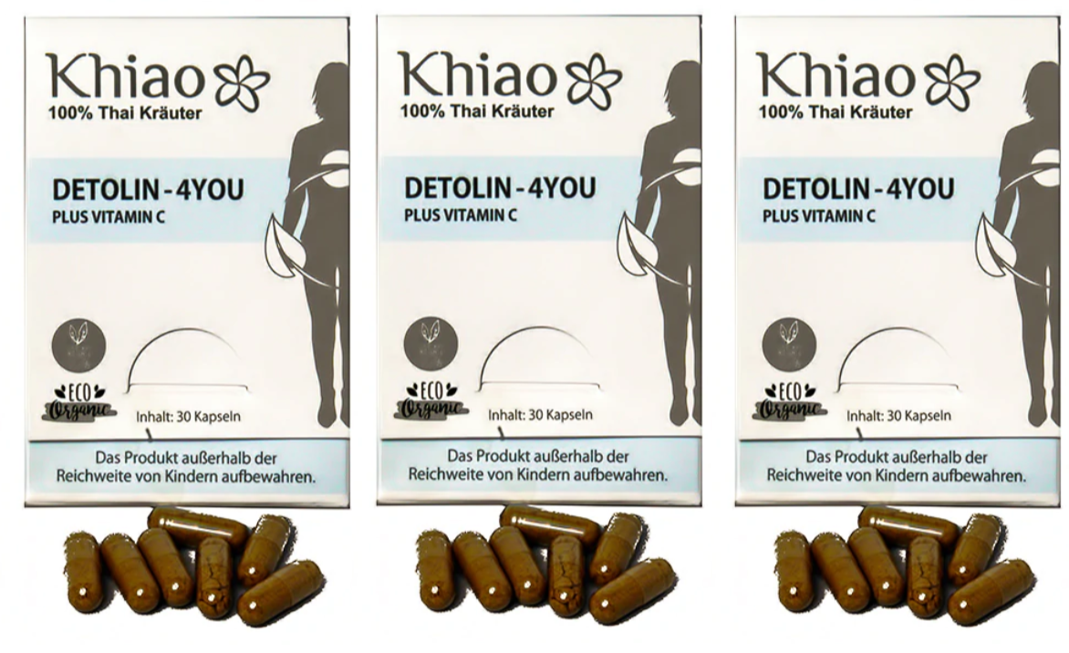 Detolin 4you - Cápsulas Detox Más Vitamina C - Desintoxicación