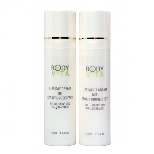 Bodyvita - Crema LIFT DAY + LIFT NIGHT - cuidado facial - juego de 3 con neceser incluido